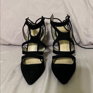 Chinese Laundry Black Strappy Heels